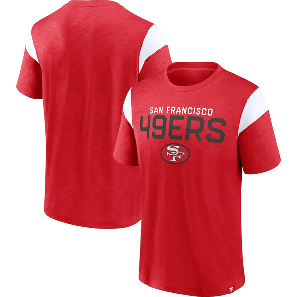 Men's San Francisco 49ers Red/White Home Stretch Team T-Shirt
